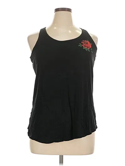 Pre-owned Torrid Tank Top Black Halter Neckline Tops