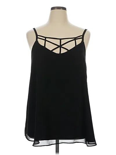 Pre-owned Torrid Tank Top Black Halter Neckline Tops
