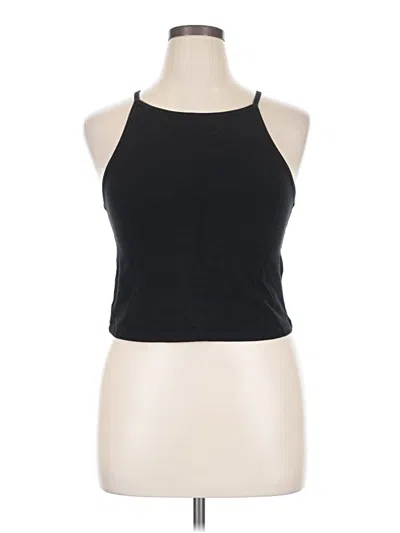 Pre-owned Torrid Tank Top Black Halter Neckline Tops