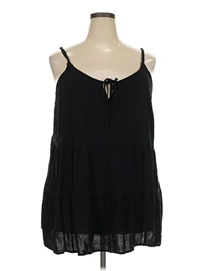 Pre-owned Torrid Tank Top Black Halter Neckline Tops