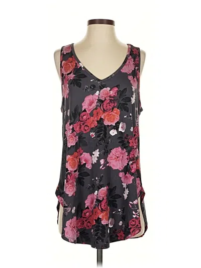 Pre-owned Torrid Tank Top Black Plunge Neckline Tops