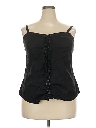 Pre-owned Torrid Tank Top Black Strapless Neckline Tops