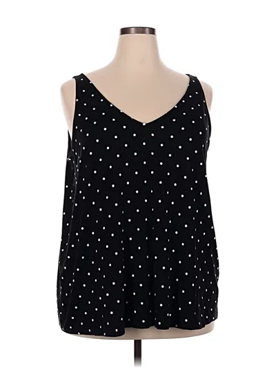 Pre-owned Torrid Tank Top Black Sweetheart Neckline Tops