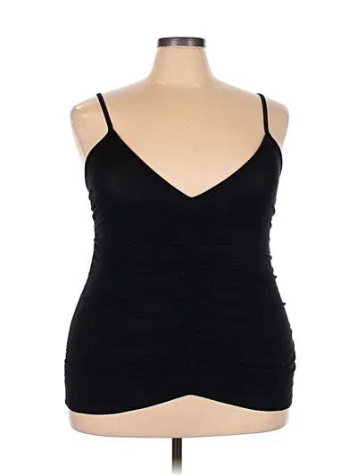 Pre-owned Torrid Tank Top Black V-neck Tops