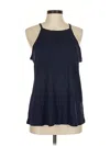 Torrid Tank Top Blue Halter Neckline Tops In Blue