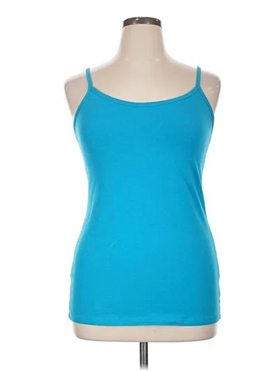 Pre-owned Torrid Tank Top Blue Halter Neckline Tops