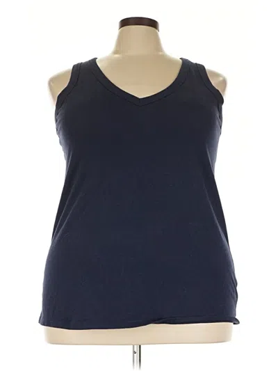 Pre-owned Torrid Tank Top Blue Halter Neckline Tops