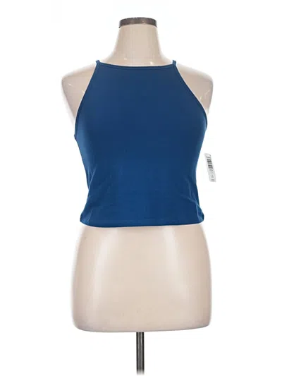 Pre-owned Torrid Tank Top Blue Halter Neckline Tops
