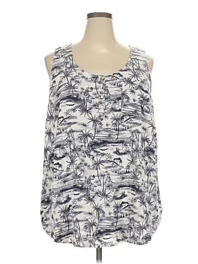 Pre-owned Torrid Tank Top Blue Halter Neckline Tops
