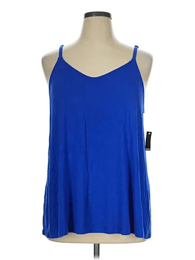 Pre-owned Torrid Tank Top Blue Halter Neckline Tops