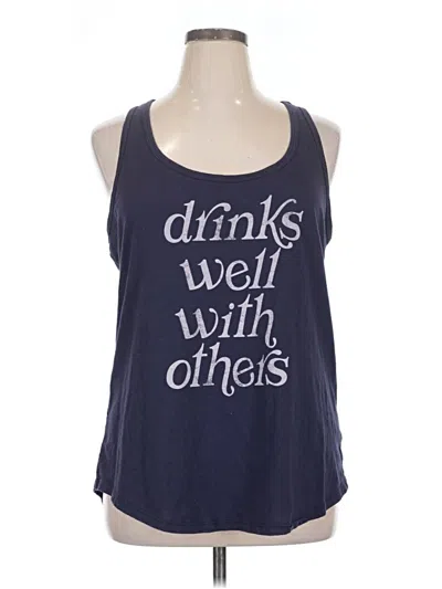 Pre-owned Torrid Tank Top Blue Scoop Neck Tops
