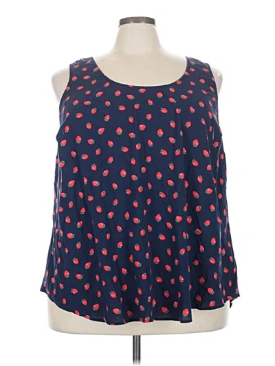 Pre-owned Torrid Tank Top Blue Square Neckline Tops