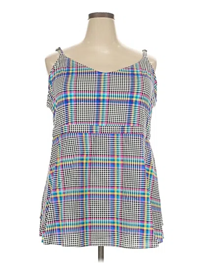 Pre-owned Torrid Tank Top Blue Square Neckline Tops