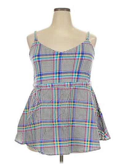 Pre-owned Torrid Tank Top Blue Square Neckline Tops