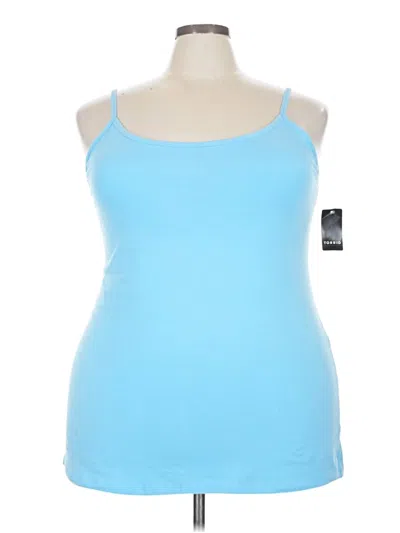 Pre-owned Torrid Tank Top Blue Strapless Neckline Tops