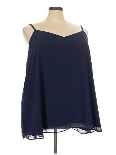 Pre-owned Torrid Tank Top Blue Strapless Neckline Tops