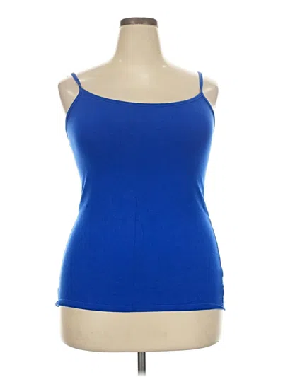 Pre-owned Torrid Tank Top Blue Strapless Neckline Tops