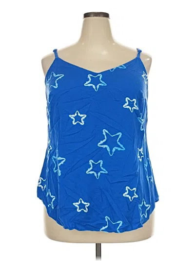 Pre-owned Torrid Tank Top Blue Strapless Neckline Tops