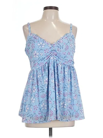 Pre-owned Torrid Tank Top Blue Sweetheart Neckline Tops