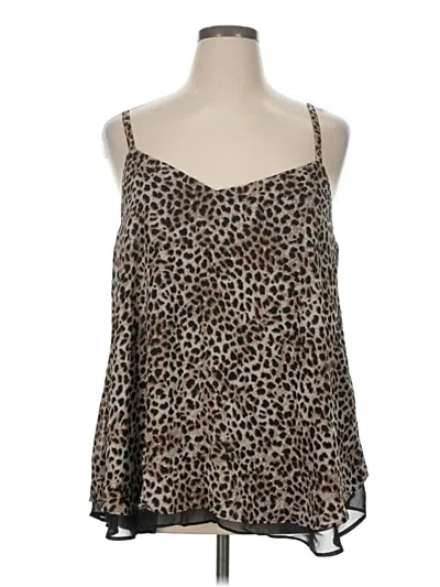 Pre-owned Torrid Tank Top Brown Halter Neckline Tops