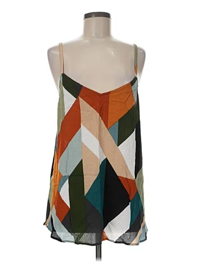 Pre-owned Torrid Tank Top Brown Halter Neckline Tops