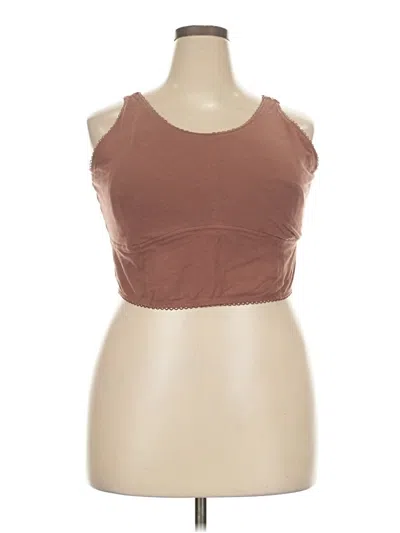 Pre-owned Torrid Tank Top Brown Strapless Neckline Tops
