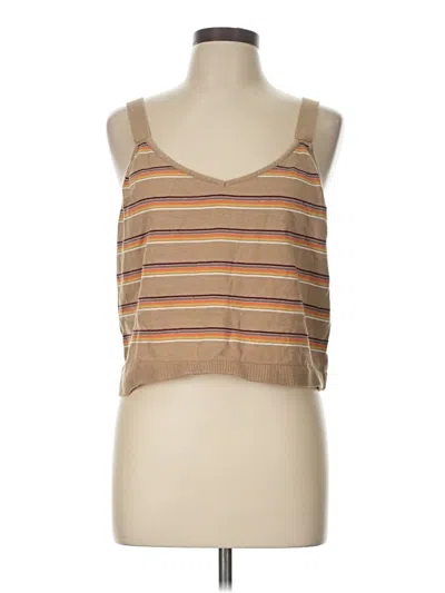 Pre-owned Torrid Tank Top Brown Strapless Neckline Tops