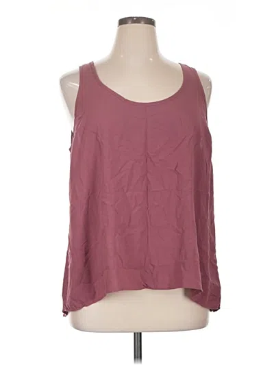 Pre-owned Torrid Tank Top Burgundy Cold Shoulder Neckline Tops