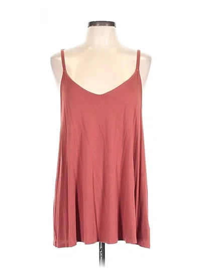 Pre-owned Torrid Tank Top Burgundy Halter Neckline Tops