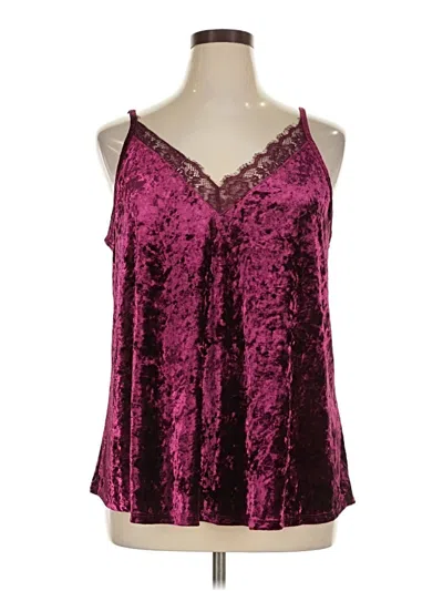 Pre-owned Torrid Tank Top Burgundy Halter Neckline Tops