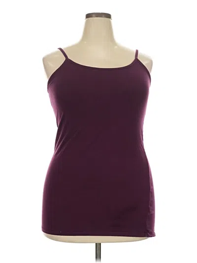 Pre-owned Torrid Tank Top Burgundy Halter Neckline Tops
