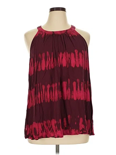 Pre-owned Torrid Tank Top Burgundy Halter Neckline Tops