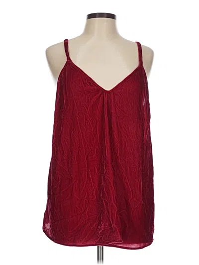 Pre-owned Torrid Tank Top Burgundy Halter Neckline Tops