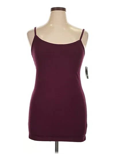 Pre-owned Torrid Tank Top Burgundy Strapless Neckline Tops