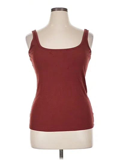 Pre-owned Torrid Tank Top Burgundy Strapless Neckline Tops