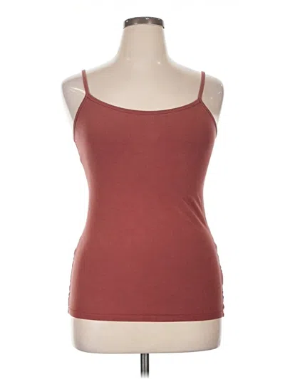 Pre-owned Torrid Tank Top Burgundy Strapless Neckline Tops