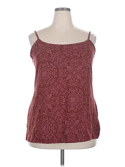 Pre-owned Torrid Tank Top Burgundy Strapless Neckline Tops