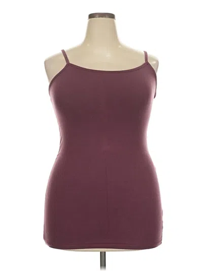 Pre-owned Torrid Tank Top Burgundy Strapless Neckline Tops
