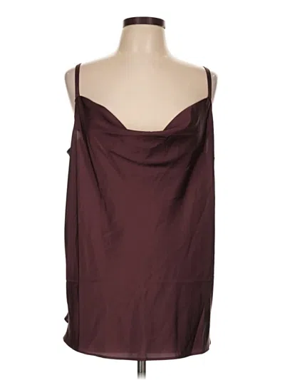 Pre-owned Torrid Tank Top Burgundy Strapless Neckline Tops