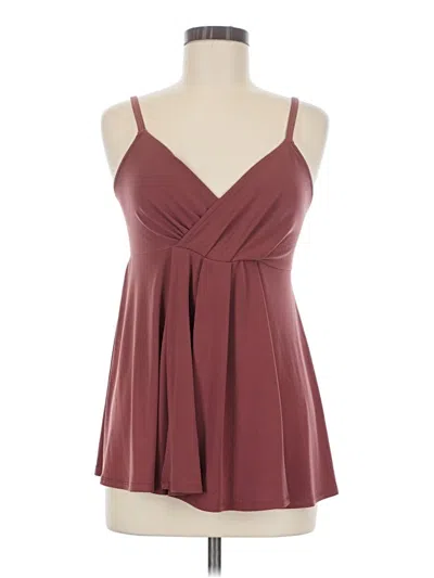 Pre-owned Torrid Tank Top Burgundy Strapless Neckline Tops