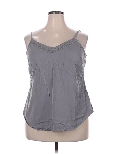 Pre-owned Torrid Tank Top Gray Halter Neckline Tops