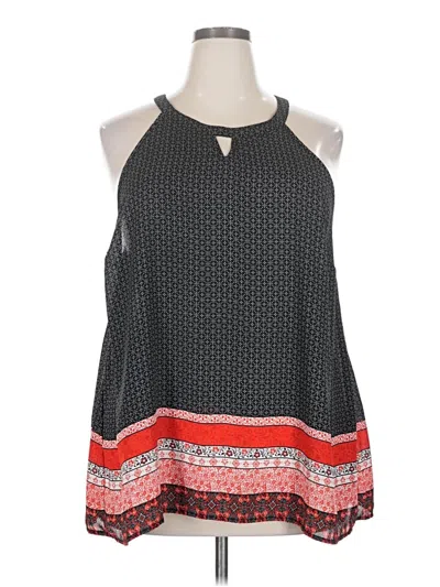 Pre-owned Torrid Tank Top Gray Halter Neckline Tops