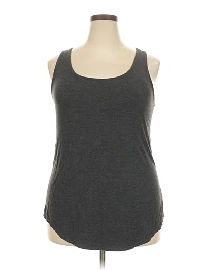 Pre-owned Torrid Tank Top Gray Halter Neckline Tops