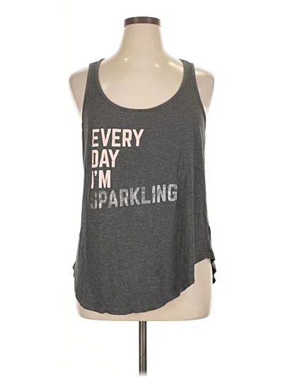Pre-owned Torrid Tank Top Gray Halter Neckline Tops