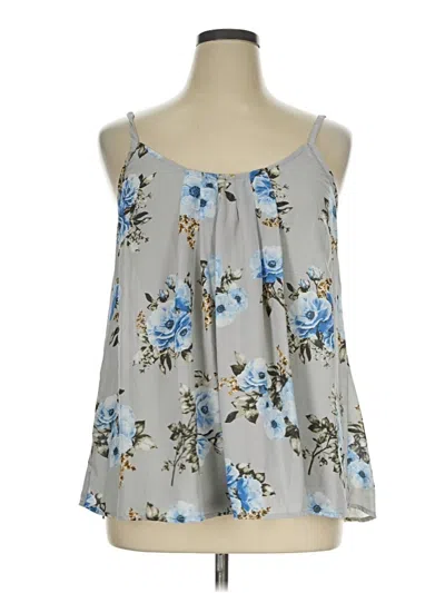 Pre-owned Torrid Tank Top Gray Halter Neckline Tops