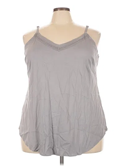 Pre-owned Torrid Tank Top Gray Halter Neckline Tops