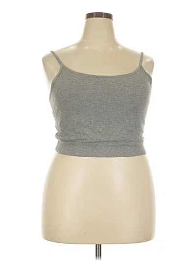 Pre-owned Torrid Tank Top Gray Strapless Neckline Tops