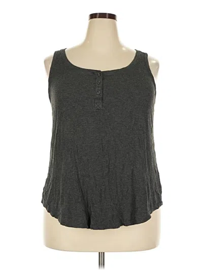 Pre-owned Torrid Tank Top Gray Strapless Neckline Tops