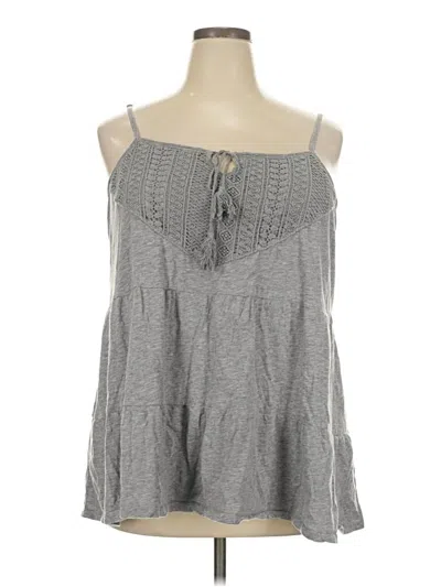 Pre-owned Torrid Tank Top Gray Strapless Neckline Tops