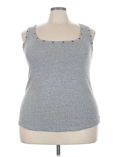 Pre-owned Torrid Tank Top Gray Sweetheart Neckline Tops